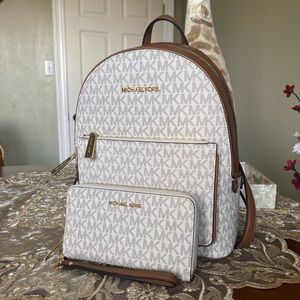 Michael Kors backpack and Wallet